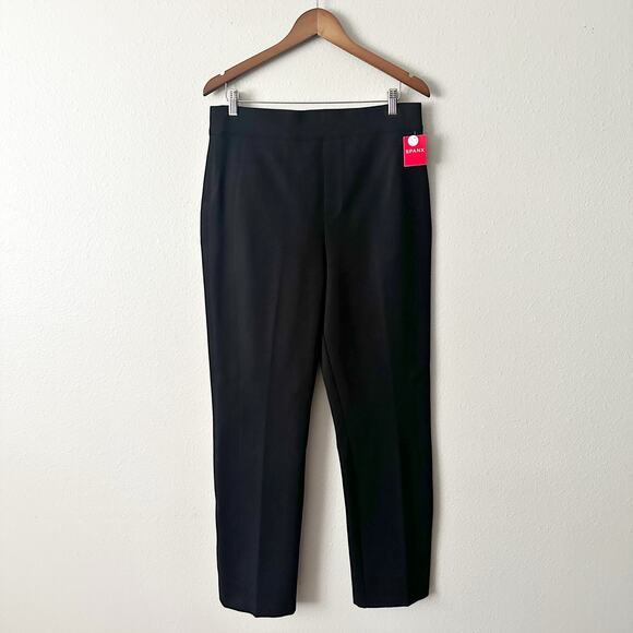 Spanx SuperSmooth‎ Perfect Fit Ponte Slim Straight Black Pants Women’s XL TALL - Picture 2 of 13